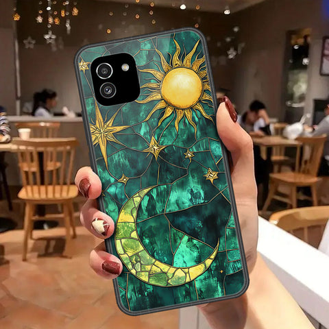 Samsung Galaxy A03 Cover - Celestial Starry Universe Series - HQ Ultra Shine Premium Infinity Glass Soft Silicon Borders Case