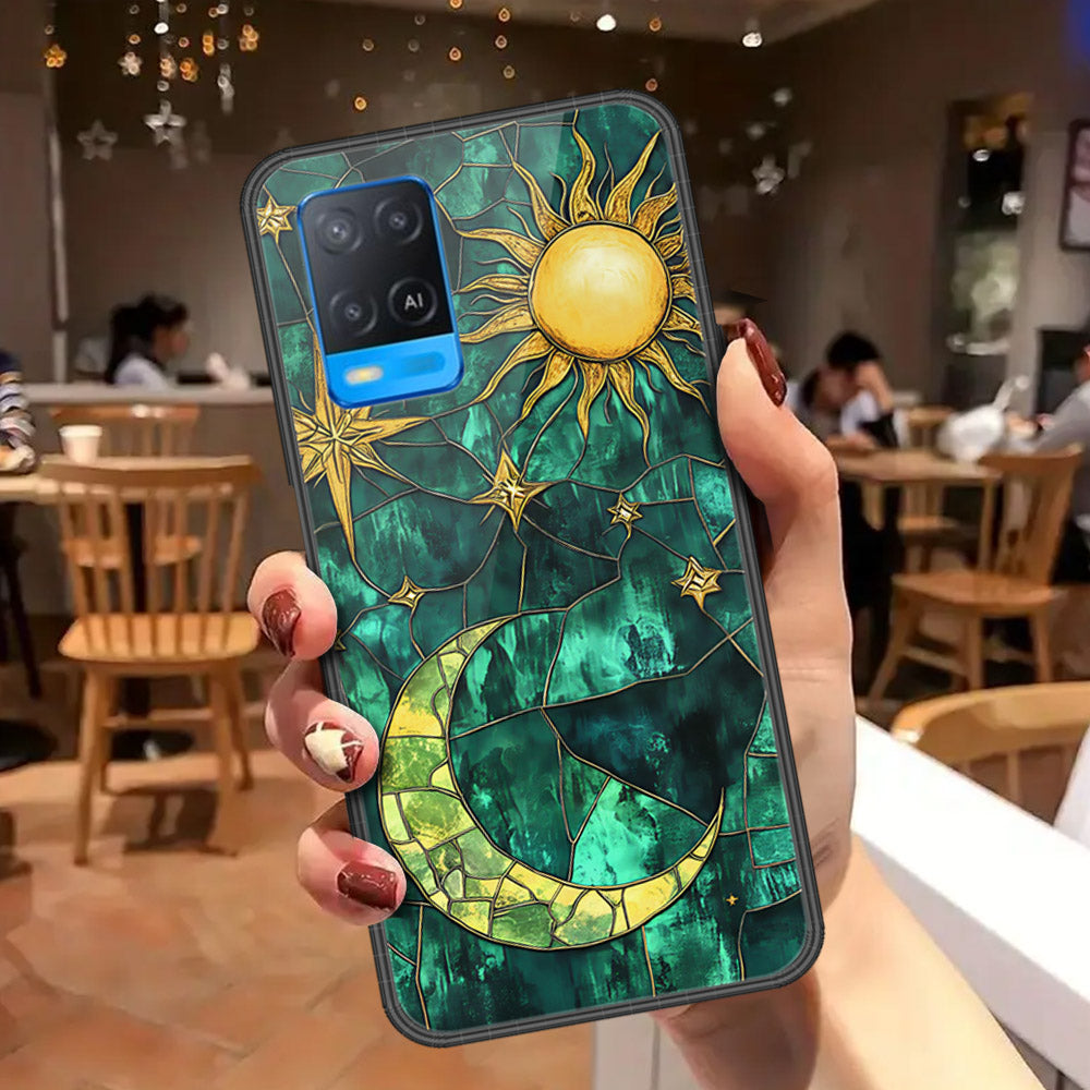 Oppo A54 4G Cover - Celestial Starry Universe Series - HQ Ultra Shine Premium Infinity Glass Soft Silicon Borders Case
