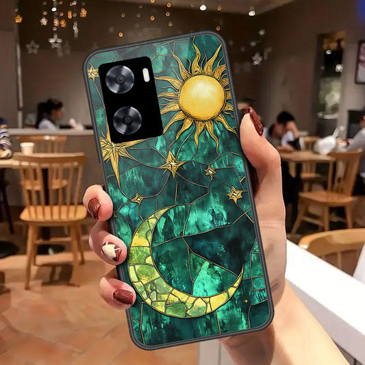 Oppo A57 4G 2022 Cover - Celestial Starry Universe Series - HQ Ultra Shine Premium Infinity Glass Soft Silicon Borders Case