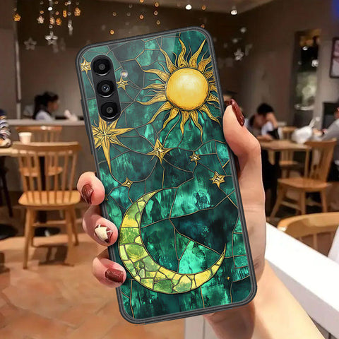 Samsung Galaxy A04s Cover - Celestial Starry Universe Series - HQ Ultra Shine Premium Infinity Glass Soft Silicon Borders Case