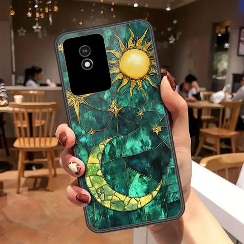 Vivo Y02t Cover - Celestial Starry Universe Series - HQ Ultra Shine Premium Infinity Glass Soft Silicon Borders Case