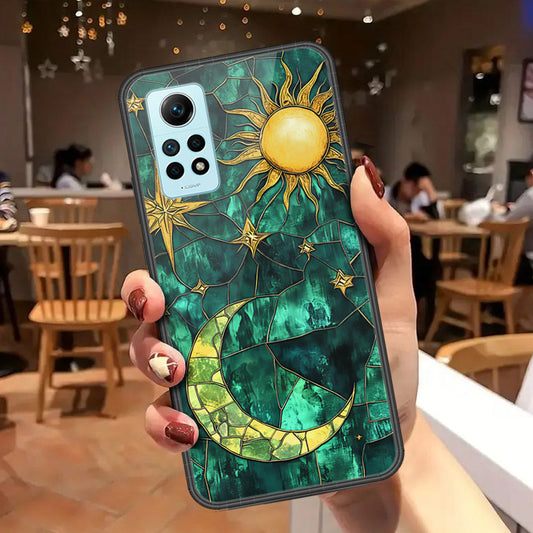 Xiaomi Redmi Note 12 Pro 4G Cover - Celestial Starry Universe Series - HQ Ultra Shine Premium Infinity Glass Soft Silicon Borders Case