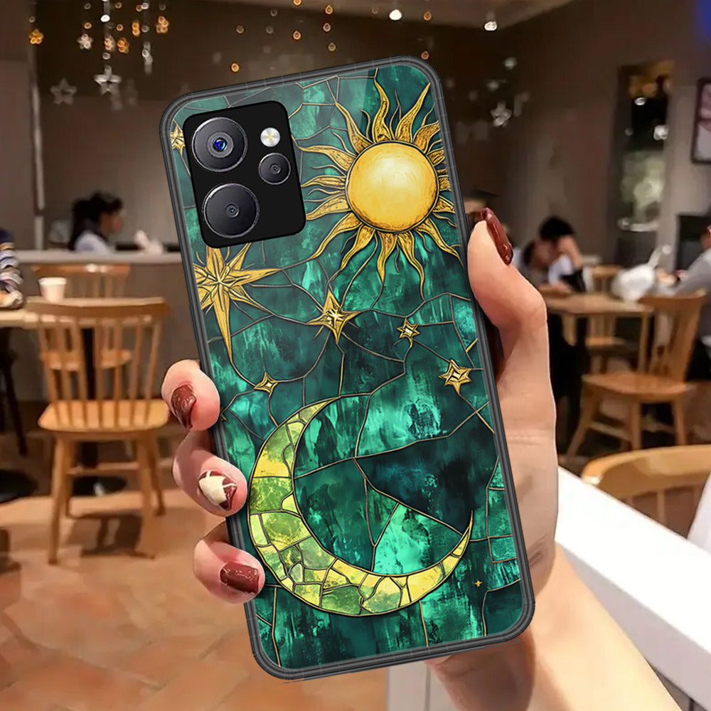 Realme 10T Cover - Celestial Starry Universe Series - HQ Ultra Shine Premium Infinity Glass Soft Silicon Borders Case