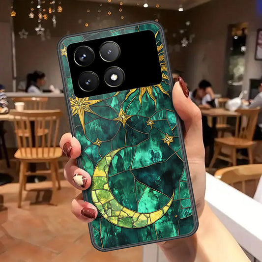 Xiaomi Poco F6 Pro Cover - Celestial Starry Universe Series - HQ Ultra Shine Premium Infinity Glass Soft Silicon Borders Case