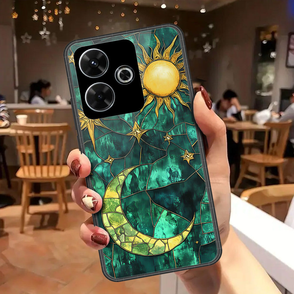 Xiaomi Redmi Note 13R Cover - Celestial Starry Universe Series - HQ Ultra Shine Premium Infinity Glass Soft Silicon Borders Case