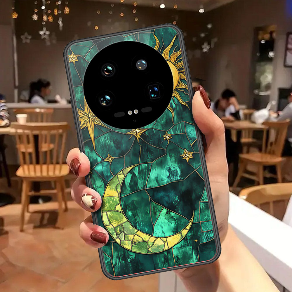 Xiaomi 14 Ultra Cover - Celestial Starry Universe Series - HQ Ultra Shine Premium Infinity Glass Soft Silicon Borders Case