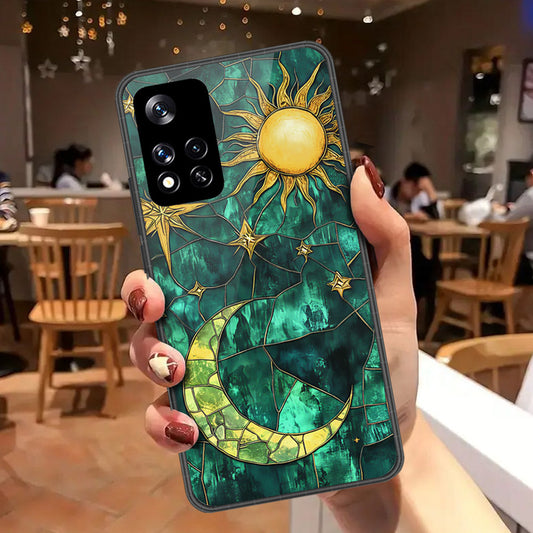 Xiaomi Redmi Note 11 Pro Plus 5G Cover - Celestial Starry Universe Series - HQ Ultra Shine Premium Infinity Glass Soft Silicon Borders Case