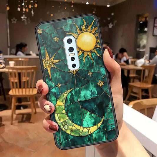 Vivo V17 Pro Cover - Celestial Starry Universe Series - HQ Ultra Shine Premium Infinity Glass Soft Silicon Borders Case