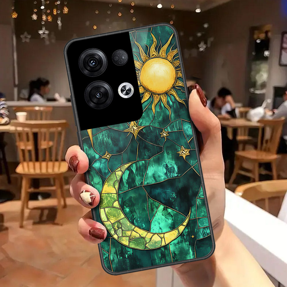 Oppo Reno 8 Pro  Cover - Celestial Starry Universe Series - HQ Ultra Shine Premium Infinity Glass Soft Silicon Borders Case