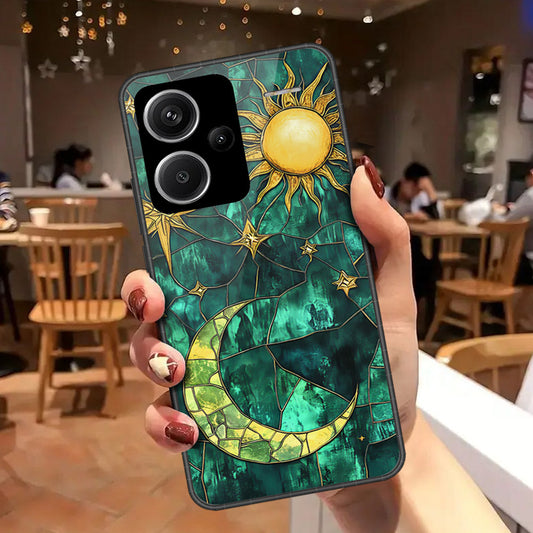 Xiaomi Redmi Note 13 Pro Plus 5G Cover - Celestial Starry Universe Series - HQ Ultra Shine Premium Infinity Glass Soft Silicon Borders Case