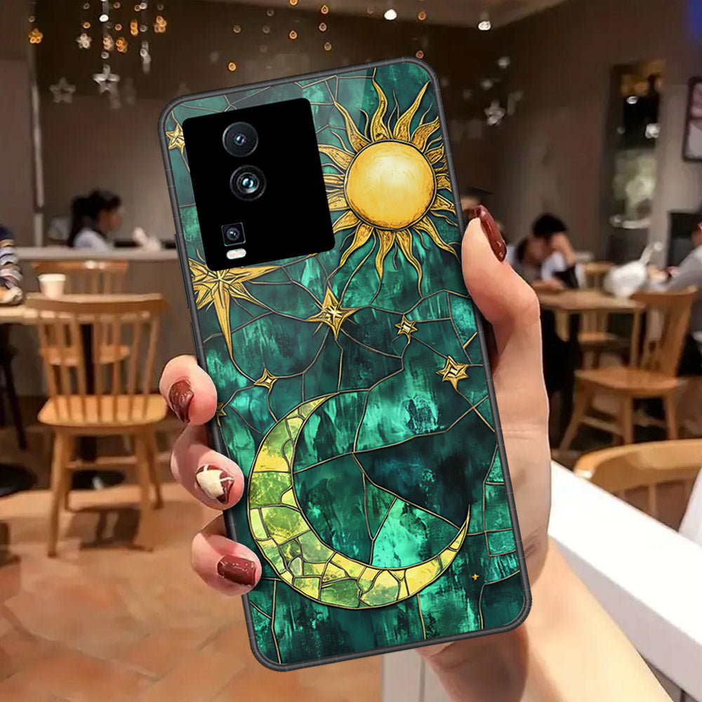 Vivo iQOO Neo 7 Cover - Celestial Starry Universe Series - HQ Ultra Shine Premium Infinity Glass Soft Silicon Borders Case