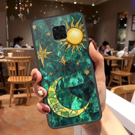 Xiaomi Redmi Note 9 Pro Cover - Celestial Starry Universe Series - HQ Ultra Shine Premium Infinity Glass Soft Silicon Borders Case