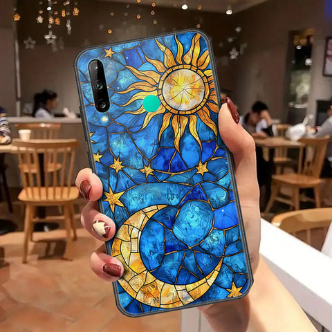 Huawei P40 lite E Cover - Celestial Starry Universe Series - HQ Ultra Shine Premium Infinity Glass Soft Silicon Borders Case