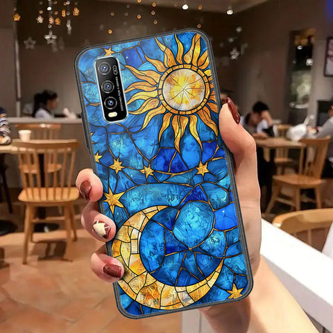 Vivo Y70s Cover - Celestial Starry Universe Series - HQ Ultra Shine Premium Infinity Glass Soft Silicon Borders Case