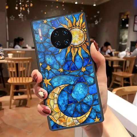 Huawei Mate 30 Pro Cover - Celestial Starry Universe Series - HQ Ultra Shine Premium Infinity Glass Soft Silicon Borders Case
