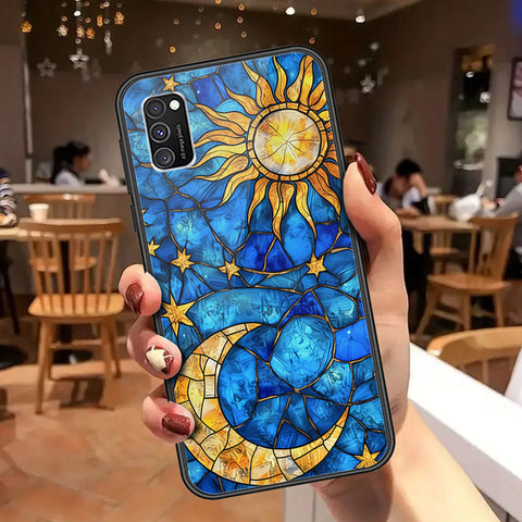 Samsung Galaxy A02s Cover - Celestial Starry Universe Series - HQ Ultra Shine Premium Infinity Glass Soft Silicon Borders Case