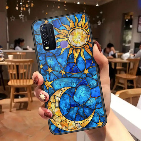 Vivo Y50 Cover - Celestial Starry Universe Series - HQ Ultra Shine Premium Infinity Glass Soft Silicon Borders Case