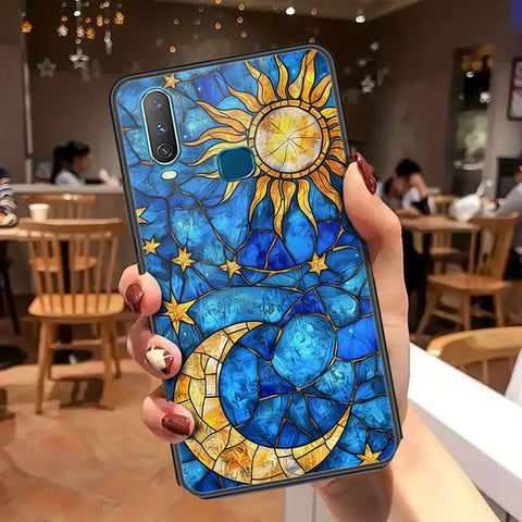 Vivo Y15 Cover - Celestial Starry Universe Series - HQ Ultra Shine Premium Infinity Glass Soft Silicon Borders Case