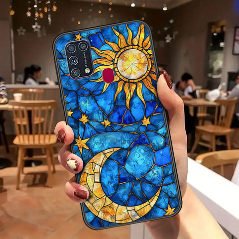 Samsung Galaxy M31 Cover - Celestial Starry Universe Series - HQ Ultra Shine Premium Infinity Glass Soft Silicon Borders Case