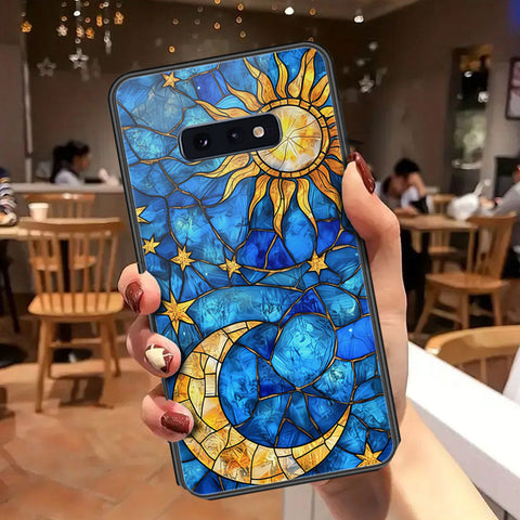 Samsung Galaxy S10e Cover - Celestial Starry Universe Series - HQ Ultra Shine Premium Infinity Glass Soft Silicon Borders Case