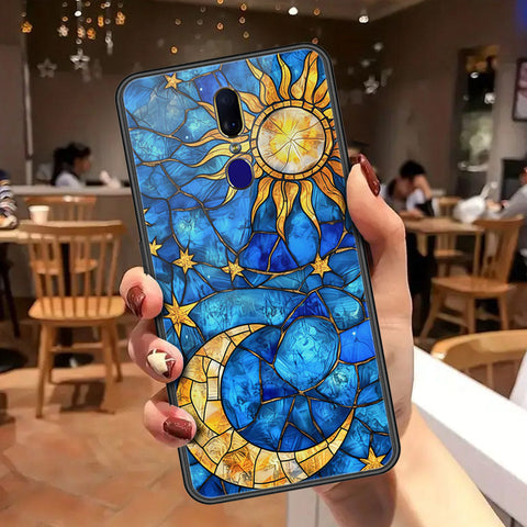 Oppo F11 Cover - Celestial Starry Universe Series - HQ Ultra Shine Premium Infinity Glass Soft Silicon Borders Case