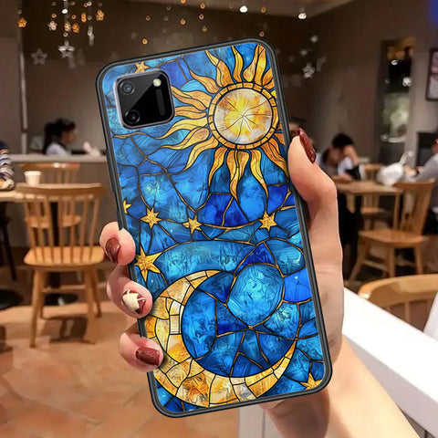 Realme C11 Cover - Celestial Starry Universe Series - HQ Ultra Shine Premium Infinity Glass Soft Silicon Borders Case