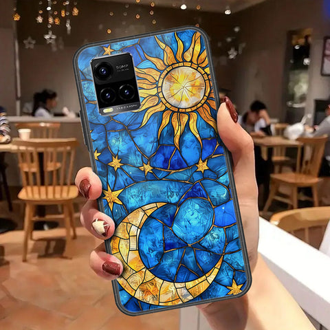 Vivo Y33s Cover - Celestial Starry Universe Series - HQ Ultra Shine Premium Infinity Glass Soft Silicon Borders Case