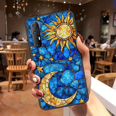 Oppo Reno 3 Pro Cover - Celestial Starry Universe Series - HQ Ultra Shine Premium Infinity Glass Soft Silicon Borders Case