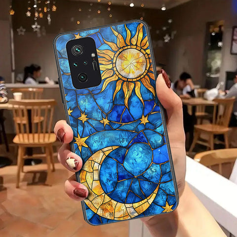 Xiaomi Redmi Note 10 Pro Max Cover - Celestial Starry Universe Series - HQ Ultra Shine Premium Infinity Glass Soft Silicon Borders Case