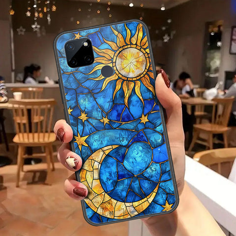 Realme C25Y Cover - Celestial Starry Universe Series - HQ Ultra Shine Premium Infinity Glass Soft Silicon Borders Case