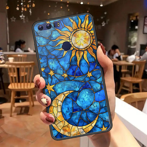 Huawei Honor 8 Cover - Celestial Starry Universe Series - HQ Ultra Shine Premium Infinity Glass Soft Silicon Borders Case