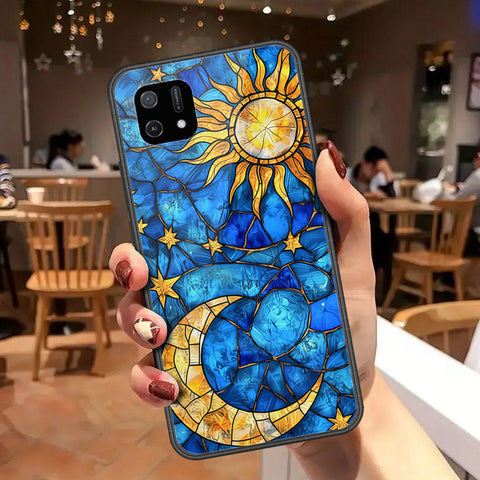 Oppo A16K Cover - Celestial Starry Universe Series - HQ Ultra Shine Premium Infinity Glass Soft Silicon Borders Case