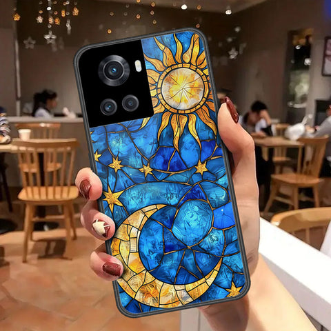 OnePlus 10R Cover - Celestial Starry Universe Series - HQ Ultra Shine Premium Infinity Glass Soft Silicon Borders Case