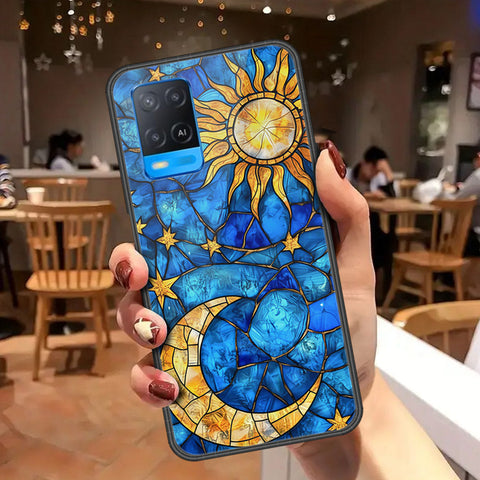 Oppo A54 4G Cover - Celestial Starry Universe Series - HQ Ultra Shine Premium Infinity Glass Soft Silicon Borders Case