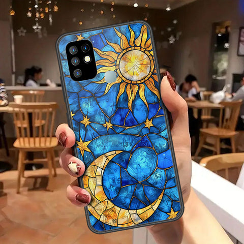 Infinix Hot 10 Cover - Celestial Starry Universe Series - HQ Ultra Shine Premium Infinity Glass Soft Silicon Borders Case