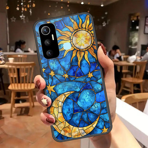 Infinix Hot 11 Cover - Celestial Starry Universe Series - HQ Ultra Shine Premium Infinity Glass Soft Silicon Borders Case