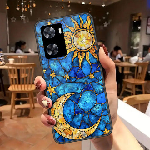 Oppo A57 4G 2022 Cover - Celestial Starry Universe Series - HQ Ultra Shine Premium Infinity Glass Soft Silicon Borders Case