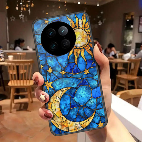 Vivo X90 Pro Cover - Celestial Starry Universe Series - HQ Ultra Shine Premium Infinity Glass Soft Silicon Borders Case