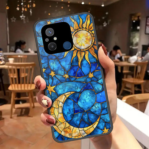 Xiaomi Redmi 12C Cover - Celestial Starry Universe Series - HQ Ultra Shine Premium Infinity Glass Soft Silicon Borders Case