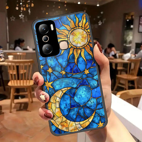 Infinix Hot 20i Cover - Celestial Starry Universe Series - HQ Ultra Shine Premium Infinity Glass Soft Silicon Borders Case