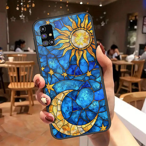 Samsung Galaxy M31s Cover - Celestial Starry Universe Series - HQ Ultra Shine Premium Infinity Glass Soft Silicon Borders Case