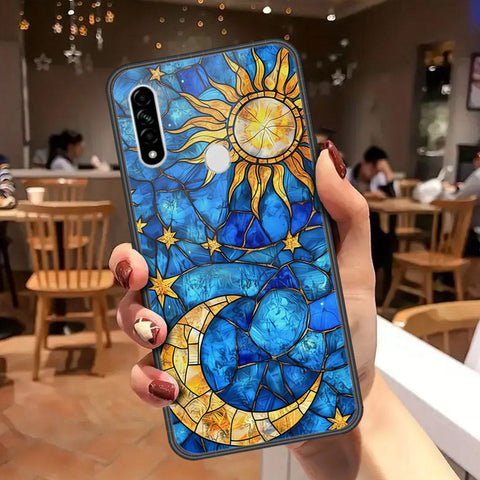 Oppo A31 Cover - Celestial Starry Universe Series - HQ Ultra Shine Premium Infinity Glass Soft Silicon Borders Case