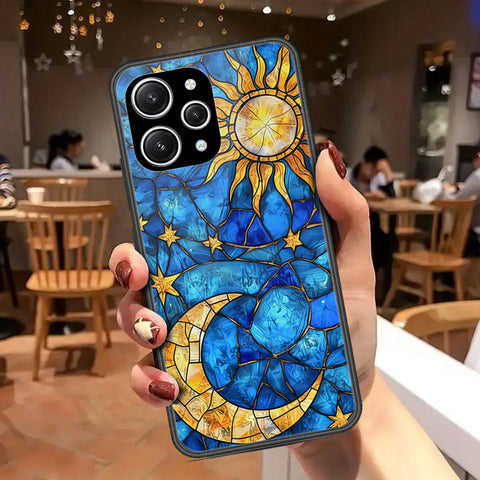 Xiaomi Redmi 12 Cover - Celestial Starry Universe Series - HQ Ultra Shine Premium Infinity Glass Soft Silicon Borders Case
