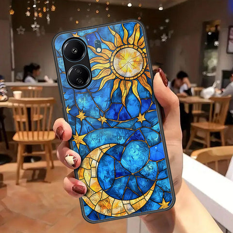 Xiaomi Redmi 13C Cover - Celestial Starry Universe Series - HQ Ultra Shine Premium Infinity Glass Soft Silicon Borders Case