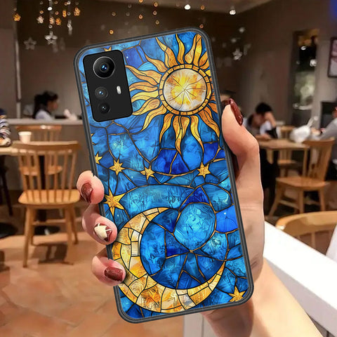 Xiaomi Redmi Note 12 4G Cover - Celestial Starry Universe Series - HQ Ultra Shine Premium Infinity Glass Soft Silicon Borders Case