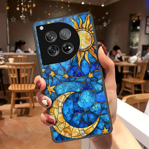 OnePlus 12 Cover - Celestial Starry Universe Series - HQ Ultra Shine Premium Infinity Glass Soft Silicon Borders Case