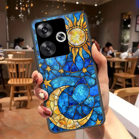 Xiaomi Poco F6 Cover - Celestial Starry Universe Series - HQ Ultra Shine Premium Infinity Glass Soft Silicon Borders Case