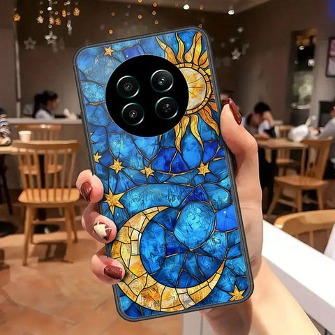 Realme 12 PlusCover - Celestial Starry Universe Series - HQ Ultra Shine Premium Infinity Glass Soft Silicon Borders Case