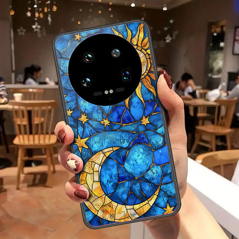 Xiaomi 14 Ultra Cover - Celestial Starry Universe Series - HQ Ultra Shine Premium Infinity Glass Soft Silicon Borders Case