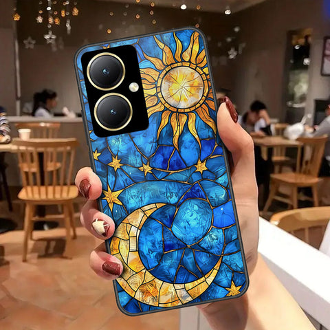 Vivo Y35 Plus Cover - Celestial Starry Universe Series - HQ Ultra Shine Premium Infinity Glass Soft Silicon Borders Case